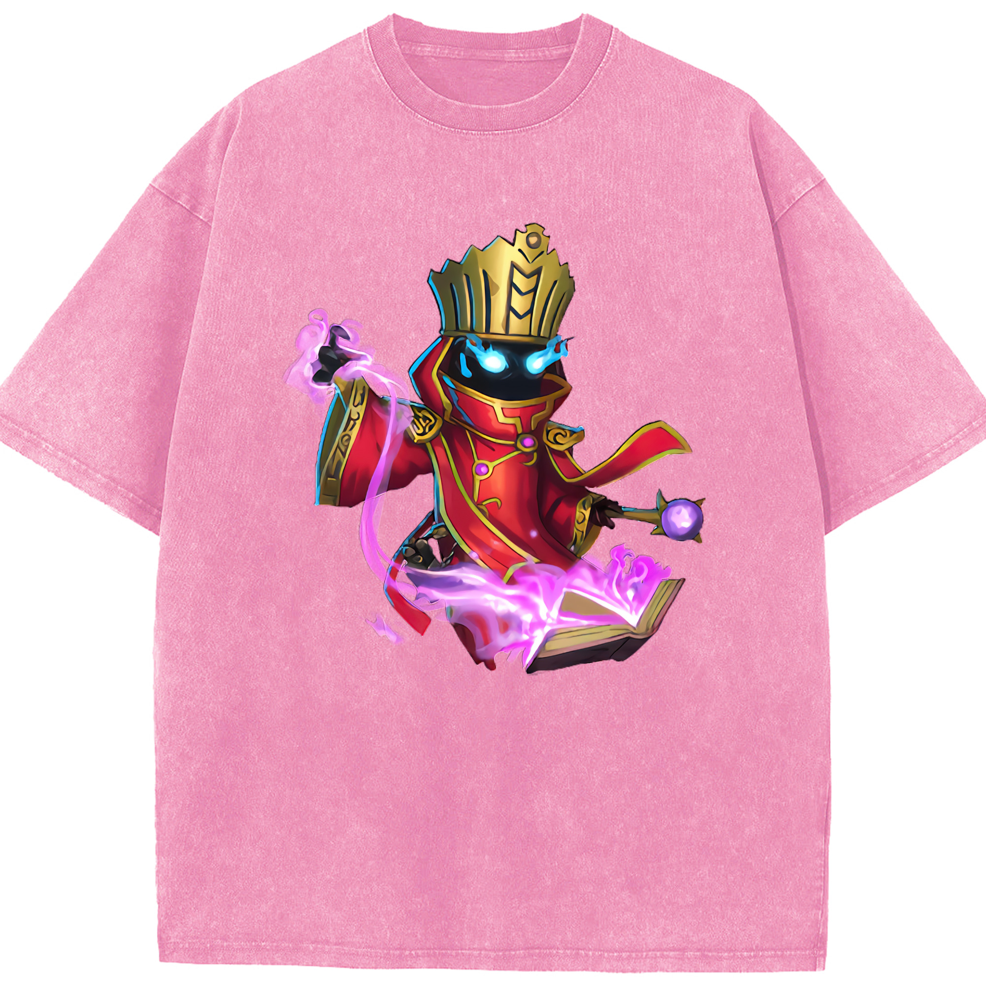 （画像用） リーグ・オブ・レジェンド League of Legends LOL 綿100% ヴィンテージ風 半袖Tシャツ（フロントプリント）